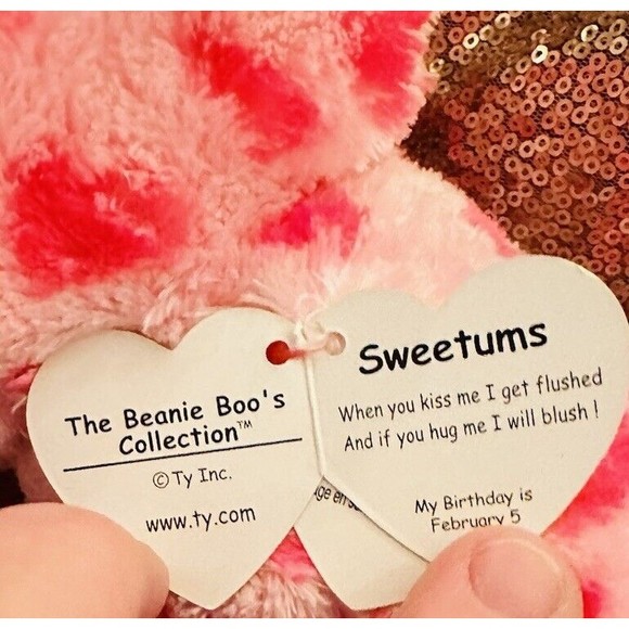 Ty Beanie Boos SWEETUMS the Giraffe for Valentine's Day 2019 13" P8 - Picture 4 of 8
